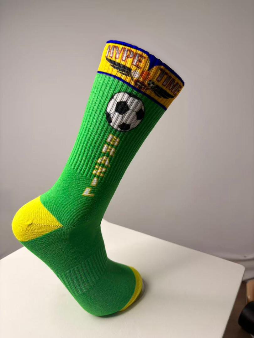 BRAZIL "Rep Your City" Soccer Crew Socks — Pre-Order
